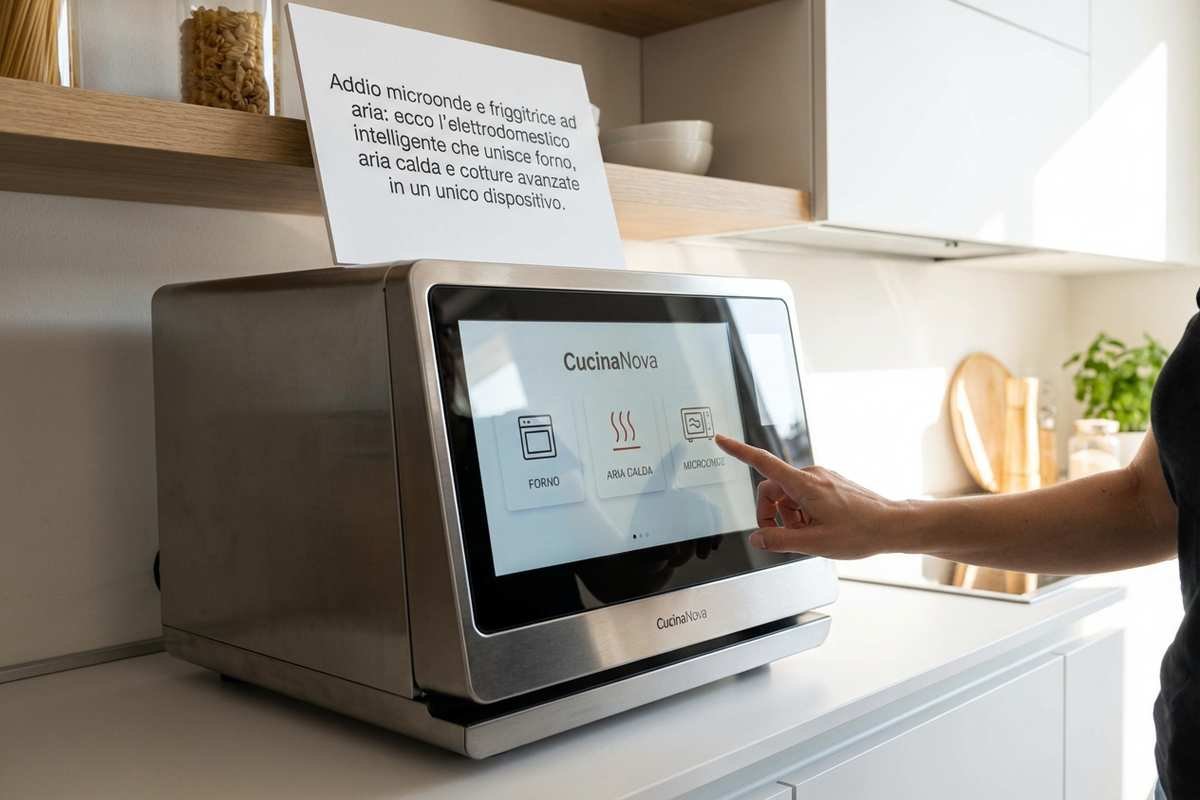 Un nuovo elettrodomestico multifunzione in una cucina moderna.