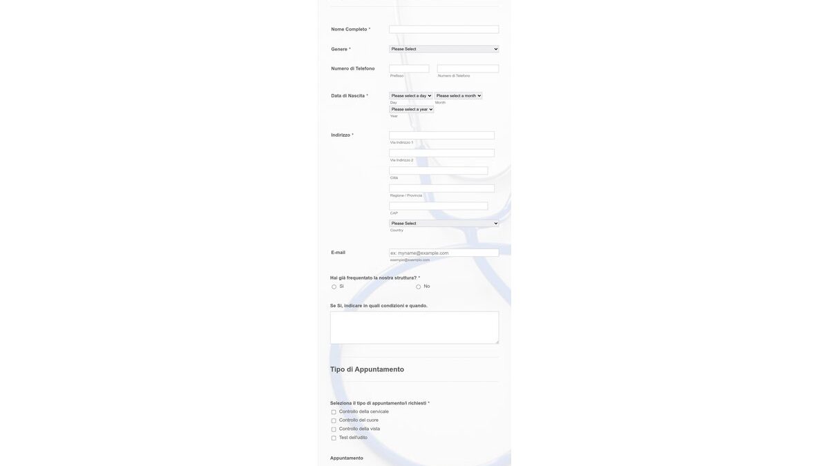 Persona che utilizza un computer per inviare documenti medici online.