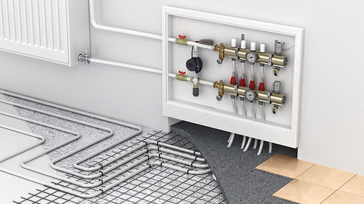 Termostato digitale con impostazioni di temperatura per riscaldamento domestico.